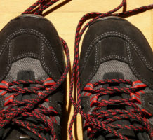 Creative shoe lacing helps ease foot pain