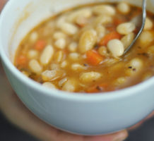 Rustic bean soup brings back memories