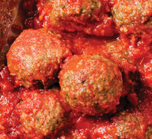 Make meatballs with pesto for big flavor