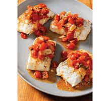 Oven-baked fish a simple, colorful meal