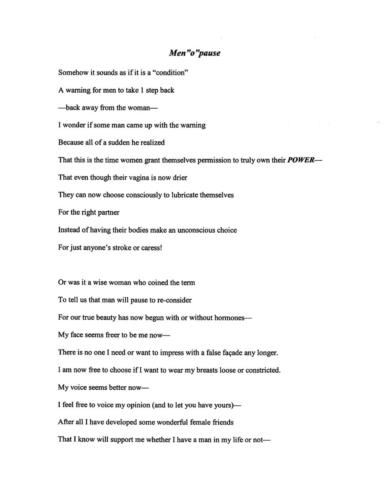 Men "o" pause -- A Poem by Margarita Dilone — Margarita Dilone